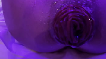 Preview 4 of Scarlet Levy And Daddy - Horny Pornstar Monika Fox Deep Anal Fuck Huge Dildo,  Show Big Prolapse,  Pussy Gape And Squirt