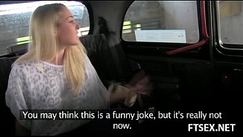Preview 1 of Japanese Squirt Punishm - Busty blonde fucks in taxi