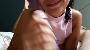 Preview 4 of Margot Robbie Xxx Videos - Sexy Step Sister gets orgasm from big dick inside her holes