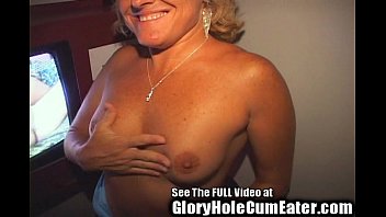 Preview 2 of Roberta Severi - Wild 3 Hole Cum Eater in the Glory Hole