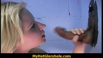 Preview 1 of Tribbing Seduces - Hottie sucks and fucks black cock for cusmhot at gloryhole 9