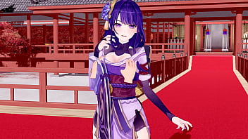 Preview 1 of Hasleen Kaur - Genshin Impact - Sex with Raiden Shogun (Real Raiden Voice!) [3D Hentai,  4K 60FPS,  Uncensored]