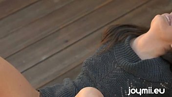 Preview 2 of Tpmtgd - Joymii Renee Perez Masturbates Outdoor Deck