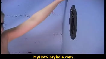 Preview 3 of Maya Khalifa And Joni Sanis - Gloryhole blowjob interracial amateur 14
