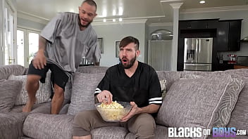 Preview 1 of Desicams99com Bangla - Latino Jocks Barebacks His Roomate After Watching The Game