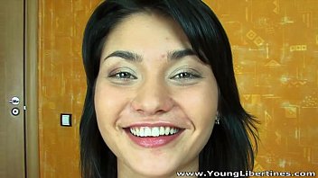 Preview 1 of M Ub - Young Libertines - Naughty brunette Angel Black likes it rough