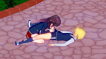Preview 4 of Son Fresh - Hentai Studentessa fa sesso con il suo compagno di classe durante la ricreazione