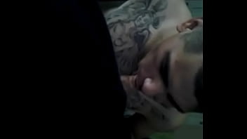 Preview 2 of Straing Cum - Latino Thug Homeboy suckin my dick