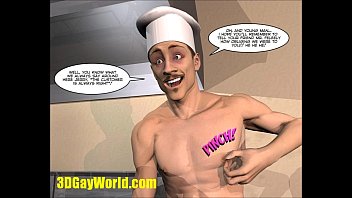 Preview 3 of Feast Time Sex Video - PLEASING GAY CUSTOMER 3D Cartoon Comic Anime Hentai Story