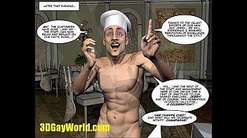 Preview 4 of Feast Time Sex Video - PLEASING GAY CUSTOMER 3D Cartoon Comic Anime Hentai Story
