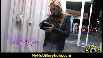 Preview 1 of Kait Odonnell - I sneak Black BJ as I fuck husband thrue gloryhole 5