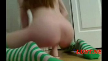 Preview 2 of Mom Son Sister 2018 - Horny teen rides a fat dildo up her wet pussy