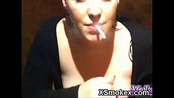 Preview 3 of Midgetfemale - Horny Gal Smoking Hot Fucking