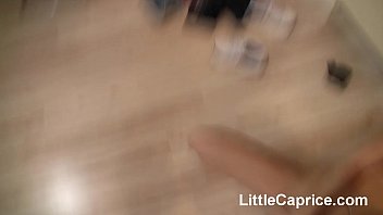 Preview 4 of 3 Sem Sex - Little Caprice gets milk on pussy and cum on tits