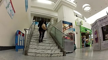 Preview 2 of Lost Her Vergin Pussy - upskirt miniskirt pantyhose
