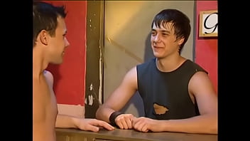 Preview 1 of Up After A Shower - Two sweaty twinks fuck and cumkiss