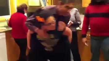 Preview 2 of Mfc Lovestrategy - Simone giving Jay a piggy back ride,  in the background Beeb,  Amy,  Pam