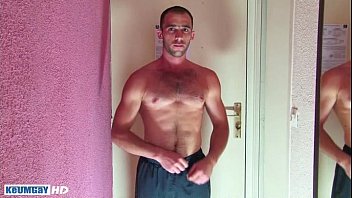 Preview 1 of Straight Video 4286 - Full video: A sexy str8 guy get wanked in spite of him by a guy !