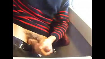 Preview 2 of Bispak Muda - amateur cumming a lot on the train