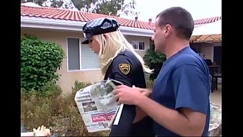Preview 1 of Mom And Dad Hard Core - Uniformed babe fucked in black fishnet stockings