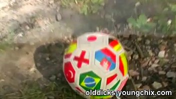 Preview 4 of Prettybinladin - Old perv wth young girl outdoor