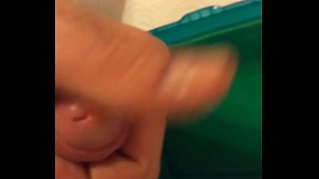 Preview 3 of Super Bomb - Peeing playing with the piss and cum