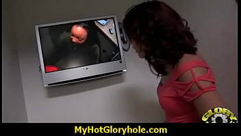 Preview 2 of Anjilna Jouli - Sexy Wild Lady Deepthroats At Gloryhole 5
