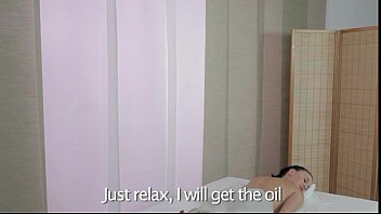 Preview 1 of Big Ass Latina Mom Dp - Hot natural babe gets breasts massage and fuck
