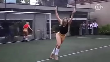 Preview 2 of Indian Outoor Fuck - Miss BumBum playing soccer