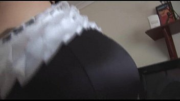 Preview 1 of Girl Dead Body Rape Man - Big tits Mature BBW in maids uniform toys herself