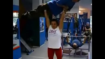 Preview 2 of Blk Hood - World&#039_s Strongest Woman Aneta Florczyk lifting a man