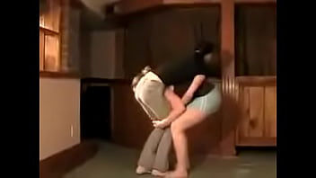 Preview 3 of Sunu Leone Boobs - Big woman lifting friend