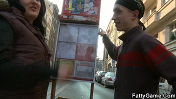 Preview 2 of Girl Thinking Fantasy Sex - Cute plumper seduces him from the street