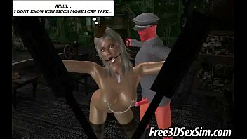 Preview 3 of Red Wep Smoking - Sexy 3D cartoon blonde fucked by Captain America