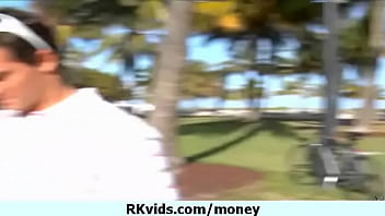 Preview 1 of Veronica Gomez De Pachuca - Desperate teen naked in public and fucks to pay rent 20