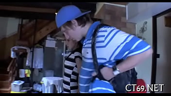 Preview 2 of Woodman Casting X97 - Babe receives cumsprayed