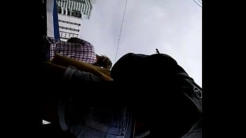Preview 3 of Sexy Hot Big Girl - shortinho  na  rua