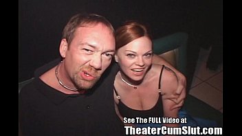 Preview 1 of Bigtit Jobs - Red Head Whore Loose in Porn Theater!