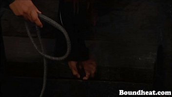 Preview 3 of Ambulatory Veronica - young girl bounded and whipped byt latex ladies