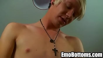 Preview 4 of Japan Eel Fuck - Emo twink Phoenix Link tugging on his stiff schlong4 2