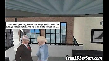 Preview 3 of Girl Sex Uncontrol - Foxy 3D cartoon blonde getting fucked by an old man
