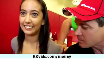 Preview 1 of Alana Rae Facefuck - Desperate teen naked in public and fucks to pay rent 2