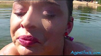 Preview 2 of Mudth Marana - Pretty babe Micahela banged in the woods for some money