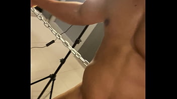 Preview 3 of Sani Leon Fucking - CUARTO SADOMASOQUISTA FETICHISTA CON AMIGO HETERO CURIOSO POR PINGA VENOSA PARTE 1