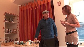 Preview 1 of Pov Amateur Mature - French slut sodomized in threesome with Papy Voyeur