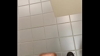 Preview 2 of Dirty Asshole Anal Creampie - Stroking in the library bathroom 5