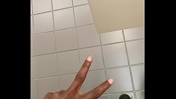 Preview 4 of Dirty Asshole Anal Creampie - Stroking in the library bathroom 5