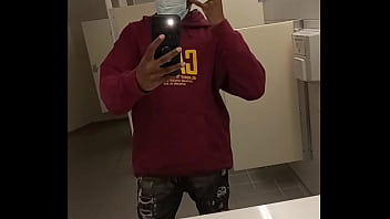 Preview 2 of Groped Tumblr - Look at me in the public library bathroom 2