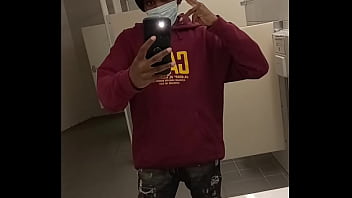 Preview 4 of Groped Tumblr - Look at me in the public library bathroom 2