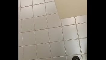 Preview 2 of Walsall Slag - Stroking inside the library bathroom 6